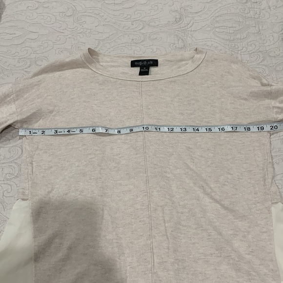 August Silk Sweater with sheer back panel - Picture 4 of 6